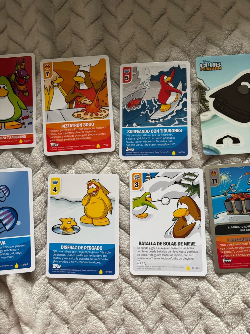 Club Penguin Trading Cards - Colorful Penguin Character Cards